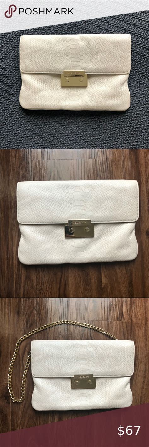 michael kors cream clutch bag|michael kors evening clutch handbags.